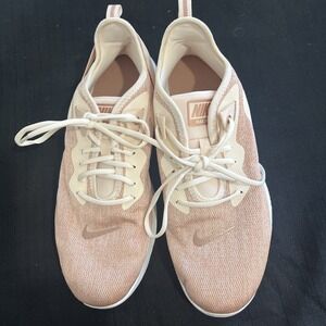 Nike Flex TR 9 Womens 11 Rose Gold Training Shoes AQ7491-200 Pink Mesh Sneaker